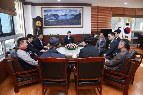 수상자 및 내빈 모습