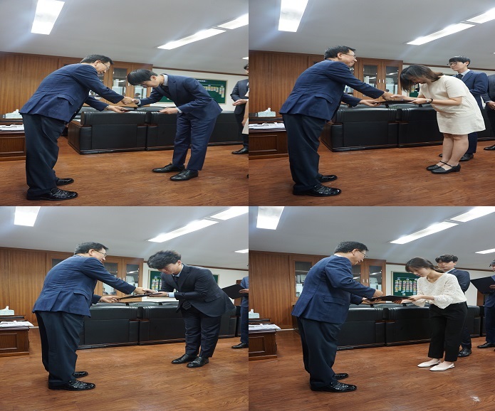 2018.08.06. 신규 임명장 수여식